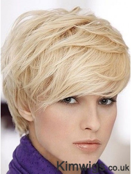 Blonde Short Straight Boycuts Capless Wig Online Shop