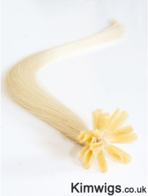 Blonde Straight Gorgeous Nail/U Tip Hair Extensions