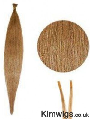 Blonde Straight Stick/I Tip Hair Extensions