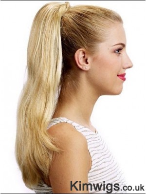 Stylish Straight Blonde Ponytails