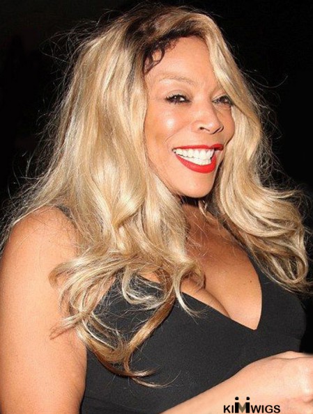 Without Bangs Wavy Blonde 20 inch Ideal Wendy Williams Wigs