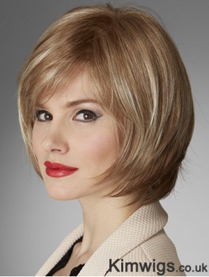 Top Quality Synthetic Wigs With Monofilament Bobs Cut Chin Length