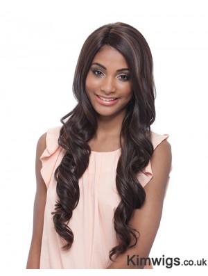 Long Wavy Layered Comfortable Brown Lace Front Wigs