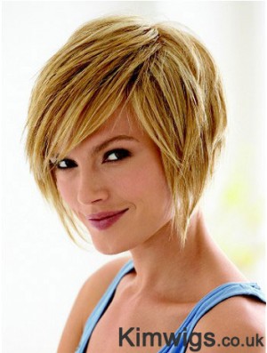 Short Hair Styles Bob With Capless Synthetic Straight Style Bobs