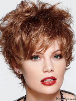 Wig Store UK Cropped Color Auburn Color With Capless Boycuts