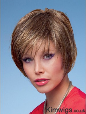 Bobs Straight Brown Capless Fashion Short Wigs