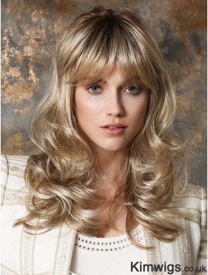 Long Monofilament Blonde 16 inch Classic Lady Wig