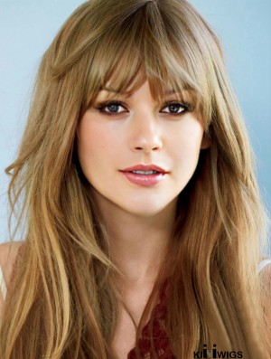 Capless With Bangs Straight Long Blonde Designed Taylor Swift Wigs