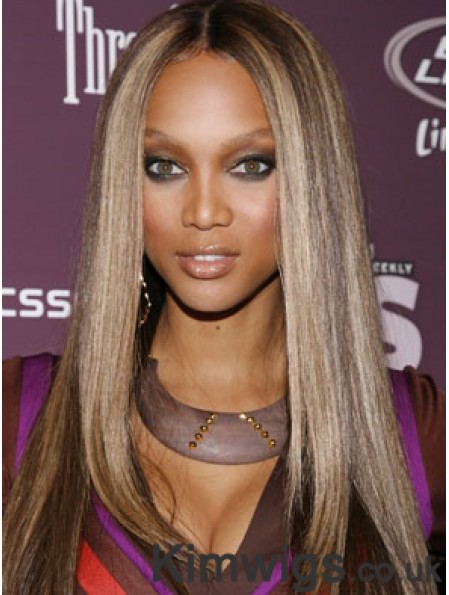 Tyra Banks Wigs UK With Lace Front Curly Style Remy Human