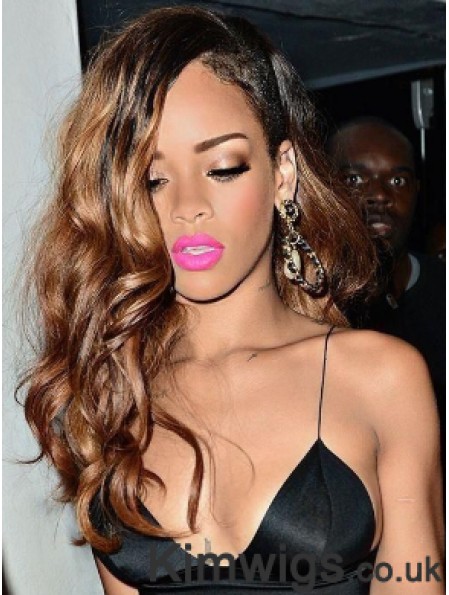 Ombre/2 Tone Wavy Layered Lace Front 22 inch Modern Rihanna Wigs