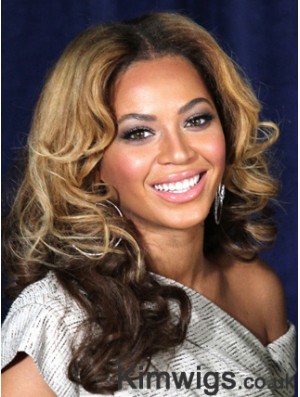 Ombre/2 tone Long Wavy Without Bangs Lace Front 16 inch Beyonce Wigs