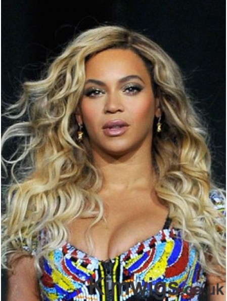 Ombre/2 tone Long Wavy Without Bangs Lace Front 18 inch Beyonce Wigs