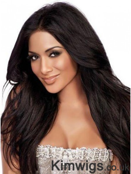 Brown Straight Lace Front Fashionable 24 inch Kim Kardashian Wigs