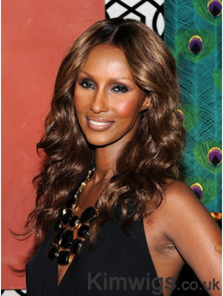 Long Wavy Lace Front Brown 18 inch Cheapest Iman Wigs