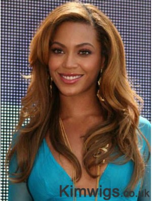 Brown Long Wavy Without Bangs Full Lace 20 inch Beyonce Wigs