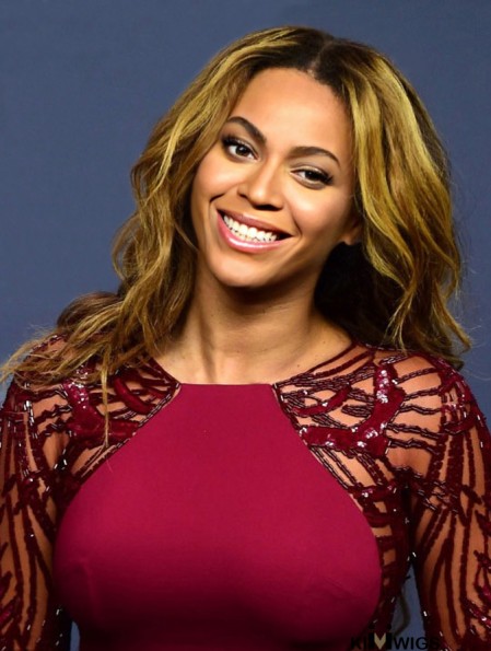 Blonde Long Wavy Without Bangs Capless 18 inch Beyonce Wigs