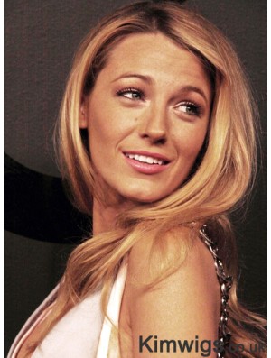 Durable Blonde Long Wavy 22 inch Without Bangs Blake Lively Wigs