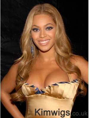 Blonde Long Wavy Without Bangs Full Lace 22 inch Beyonce Wigs