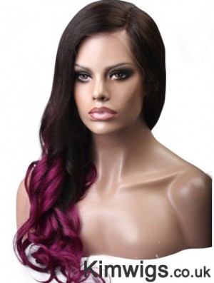 Long Wavy Without Bangs Full Lace 24 inch Hairstyles Black Women Wigs