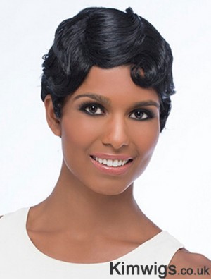 Wavy Black Suitable Short Classic Wigs