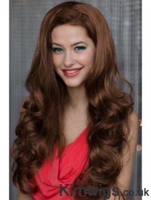 Long Wavy Auburn Soft Synthetic Half Wigs