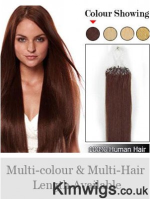 Online Auburn Straight Micro Loop Ring Hair Extensions