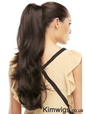 Designed Wavy Brown Ponytails